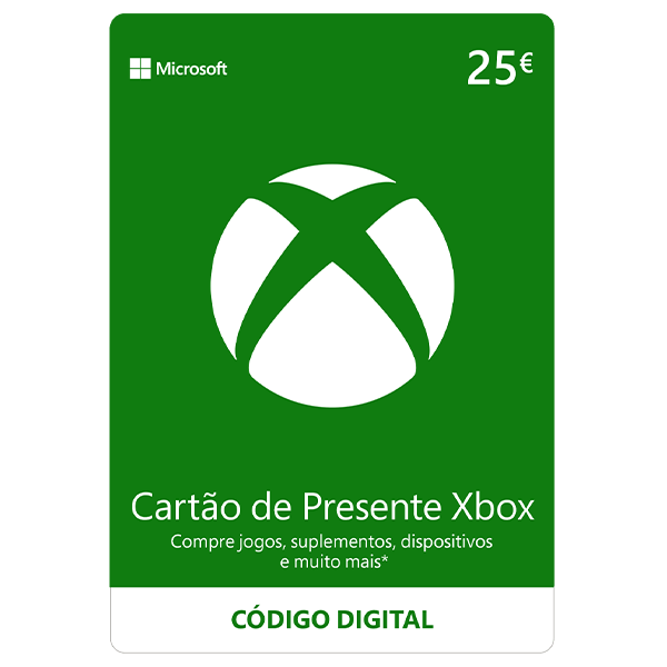 Cartão de Presente Xbox 25€