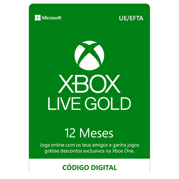 Xbox Live Gold 12 meses