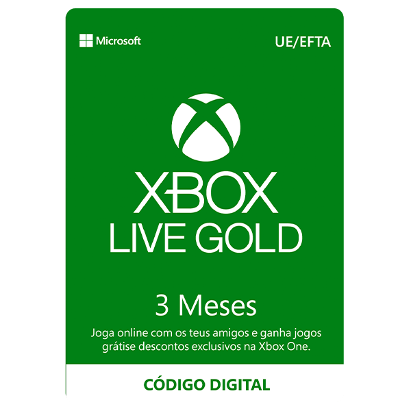 Xbox Live Gold 3 meses