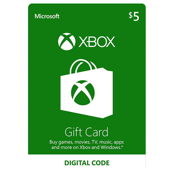Microsoft XBOX Gift Card $5